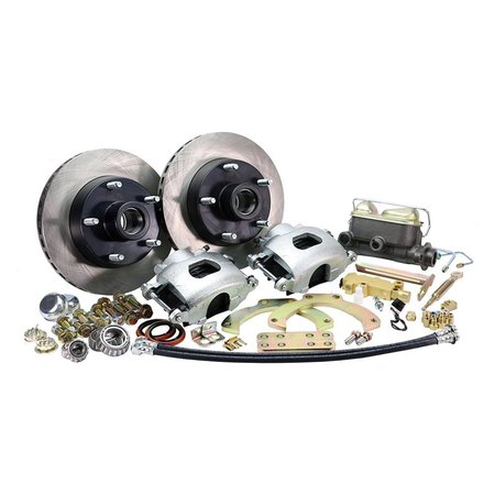 MASTER POWER BRAKES Master Power Brakes DB1550M 5 x 4.5 & 5 x 5.5 in. Bolt Circle Legend Series V2.0 Front Disc Brake Kit for 1965-1967 Ford F100 Pickup DB1550M